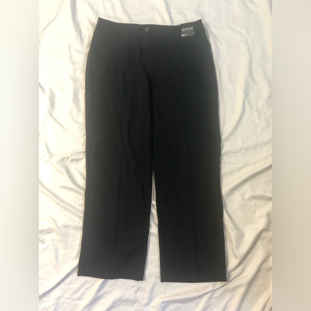AVENUE TAILORED COLLECTION STRAIGHT LEG SLACKS